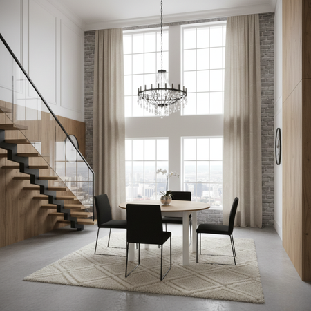 Stół okrągły RAMES 102 cm – Dąb Craft