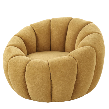 Fotel wypoczynkowy SOFTY - Musztardowy