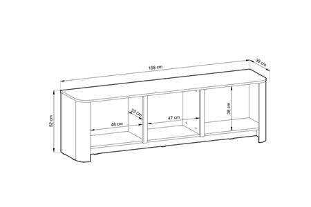 Szafka RTV BALI 168 cm - Kaszmir