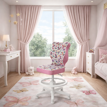 Krzesło dziecięce LUMI 4 - Motyl / Noga Biała