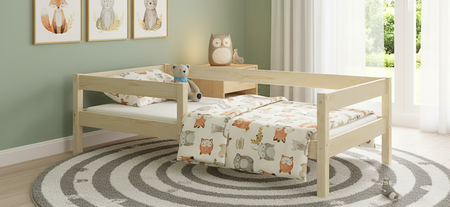 Łóżko dziecięce PRIMO 160x80 z barierką – Ekologiczne Drewno