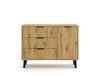 Komoda KANDI jednodrzwiowa z 3 szufladami - kolor Dąb artisan