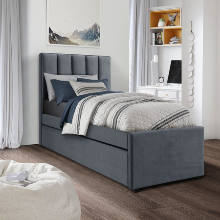 Łóżko ASTRA 90x200 cm - Popielaty