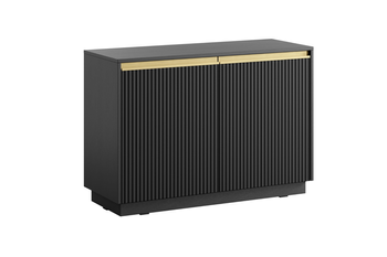 Komoda PRESTIGE 104 cm - Czarny / Złoty