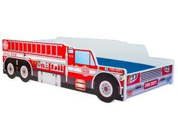 Łóżko dziecięce auto 140x70 - Wóz strażacki