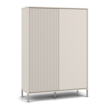 Szafa KANARI dwudrzwiowa niska z półkami - kolor Kaszmir