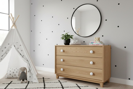 Drewniana gałka meblowa LUI 2 - Biały