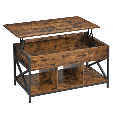 Stolik kawowy RUSSELL 6 - Ciemny brąz