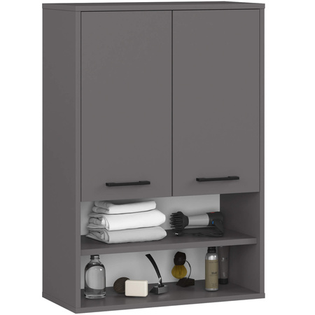 Szafka wisząca łazienkowa - Grafit Szary