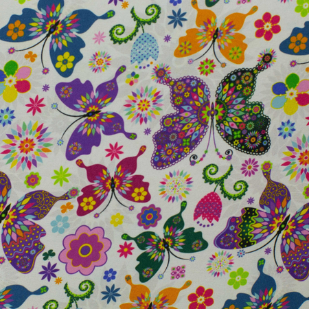 Krzesło dziecięce LUMI 3 - Motyl / Noga Biała