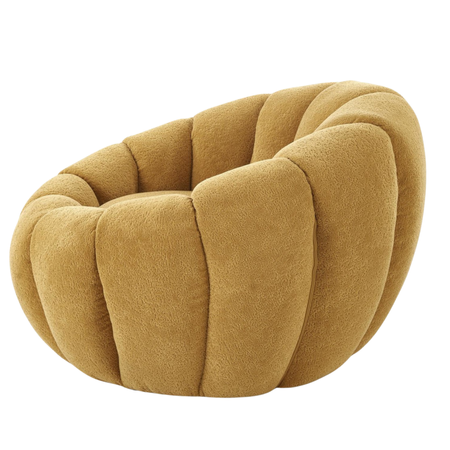 Fotel wypoczynkowy SOFTY - Musztardowy