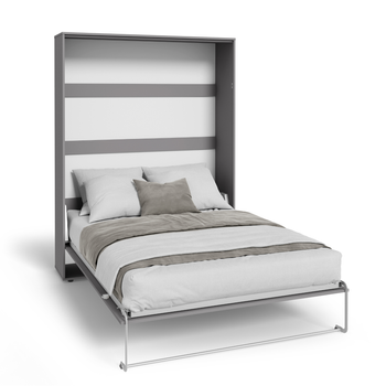 Półkotapczan pionowy rozkładany VERTO 160x200 składany w szafę - Szary