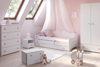 Łóżko podwójne EMMA II 160x80 - Białe / Różowe