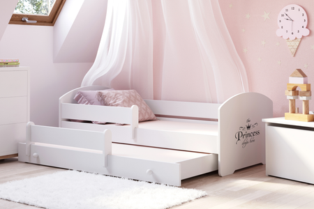 Łóżko dziecięce podwójne wysuwane LUK II 160x80 - Princess