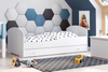 Łóżko dziecięce LUK 160x80 szuflada - Biały