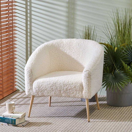 Fotel wypoczynkowy FELICJA - Kremowy