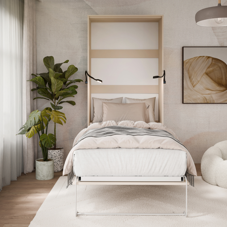 Półkotapczan pionowy rozkładany VERTO 90x200 składany w szafę - Kaszmir