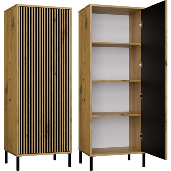 Szafa I KANARI niski słupek z półkami - kolor Dąb artisan