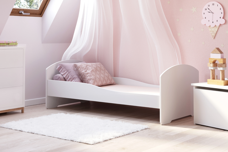 Łóżko dziecięce LUK 160x80 - Biały