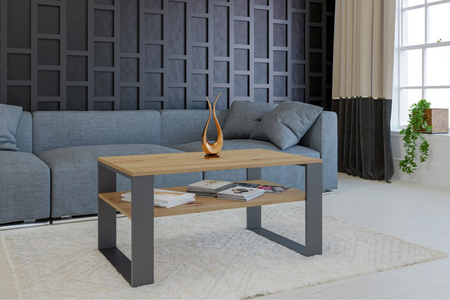 Stolik kawowy Ława MODI - Dąb Artisan / Antracyt