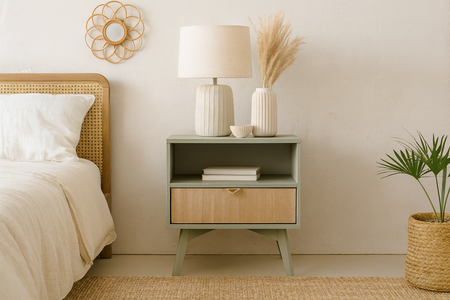 Szafka nocna VINORA 54 cm - Eukaliptus