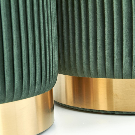 Zestaw 2 puf MARINE - Zielony