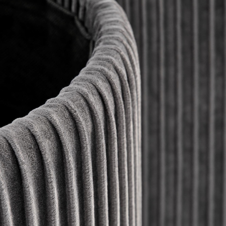 Zestaw 2 puf MARINE - Popielaty