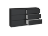 Komoda MALMO M6 140cm Czarny