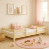 Łóżko dziecięce LOFTO 180x90 z barierką – Ekologiczne Drewno