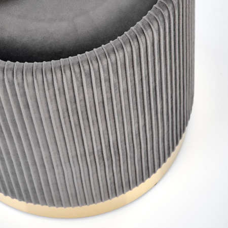 Zestaw 2 puf MARINE - Popielaty