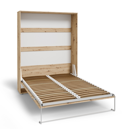 Półkotapczan pionowy rozkładany VERTO 160x200 składany w szafę - Dąb Artisan