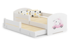 Łóżko dziecięce podwójne wysuwane LUK II 160x80 - Kot