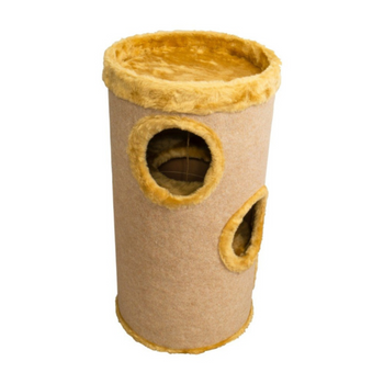 Drapak dla kota tuba dwupiętrowy beżowy