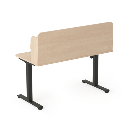 Biurko elektryczne ELISS 6 z nadstawką 100x65 cm - Brzoza / Czarne