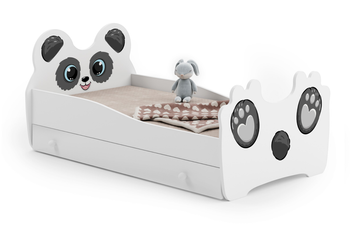Łóżko dziecięce ANIMALS 140x70 z szufladą - Panda