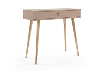 Konsola MELI z szufladą skandynawska boho - kolor Macchiato