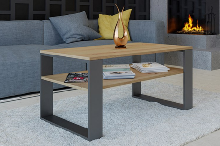Stolik kawowy Ława MODI - Dąb Artisan / Antracyt
