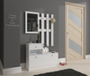 Zestaw mebli do przedpokoju z lustrem - Biały