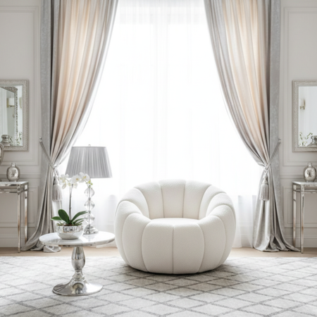 Fotel wypoczynkowy SOFTY - Kremowy