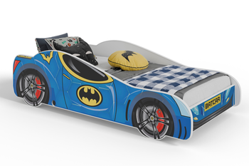 Łóżko dziecięce BATCAR 160x80 z materacem