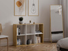 Regał otwarty komorowy 2x3 - kolor Dąb artisan / Biały