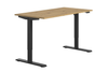 Biurko FLEXI 140 cm regulowane podnoszone elektryczne komputerowe - Dąb Artisan / Czarny
