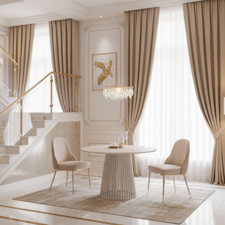 Stół okrągły VELORE 100 cm - Kaszmir