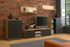 Zestaw mebli do salonu SOFEN II szafka RTV, komoda, szafka, półki - Dąb Artisan / Czarny