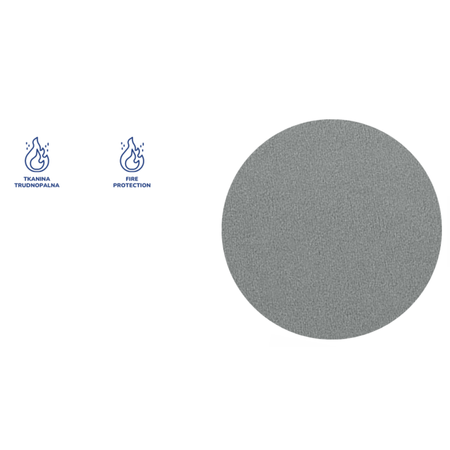 Krzesło dziecięce ergonomiczne LUMI 4 - Szare / Noga Czarna