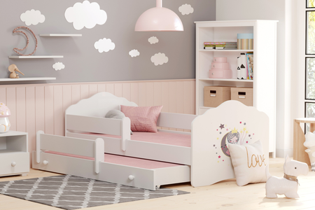 Łóżko podwójne FALA II 160x80 - Śpiąca Księżniczka