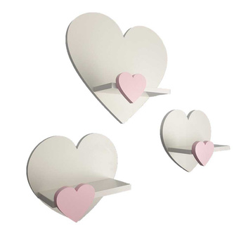 Zestaw 3 półek dziecięcych SERCA