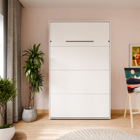 Półkotapczan pionowy rozkładany VERTO 160x200 składany w szafę - Biały