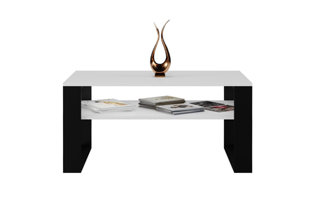 Stolik kawowy Ława MODI - Biały / Czarny