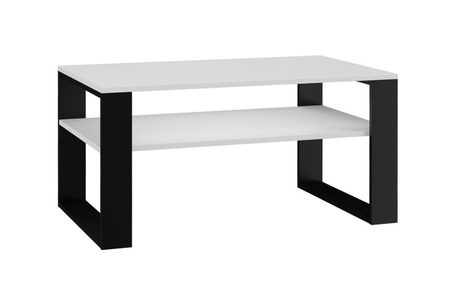 Stolik kawowy Ława MODI - Biały / Czarny
